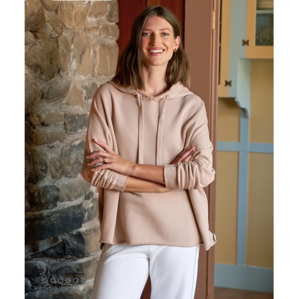 Frank & Eileen Kane Hoodie Biscotti Triple Fleece Relaxed Sweatshirt S